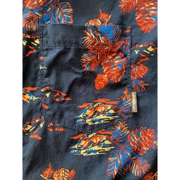 Eddie Bauer Men's Classic Fit Short Sleeve Button Front Botanical Shirt Size Tal - Picture 5 of 6